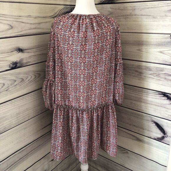 Max Studio Oversized Balloon Sleeve Boho Dress Sm - Picture 6 of 9